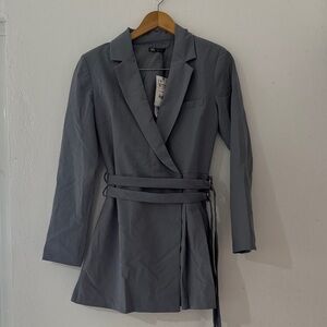 Zara Gray Women's Blazer Style Dress